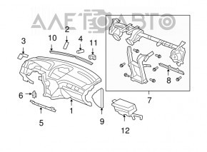 Under-torpedo pipe reinforcement Acura MDX 07-13