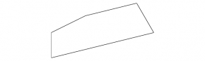 Front bumper mount left Nissan Murano z50 03-08
