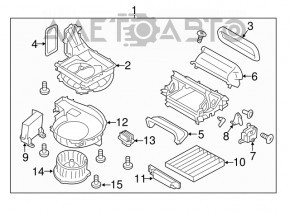 Heater control unit Subaru Outback 15-19