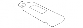 Left visor for Lexus LS460 LS600h 07-09 beige