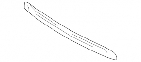 Hyundai Kona 18-23 trunk door trim in color