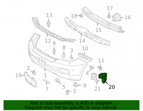 Front bumper parking sensors for Toyota Land Cruiser 08-11