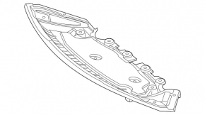 Front bumper protection for Mercedes GLC-class X254 23-25
