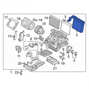 Ford C-max MK2 13-18 Evaporator