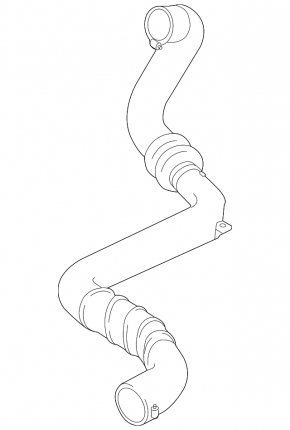 Intercooler pipe left Ford Fusion mk5 13-16 2.0T only plastic, broken mount