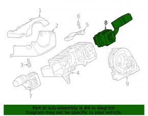 Steering column switch right Mazda CX-5 17-24