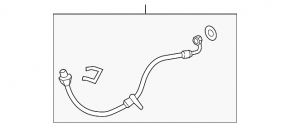Rear right brake hose for Honda Civic XI FE/FL 22-24