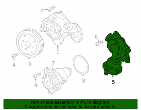 Cooling system valve Audi A6 C8 19-25 3.0T