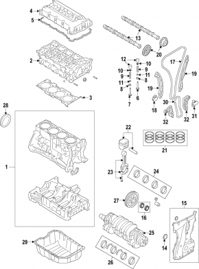 Crankshaft Mitsubishi Outlander 14-21 2.4 4J12