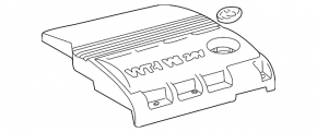 TV Upper Trim Engine Compartment Boot Lexus ES300 ES330