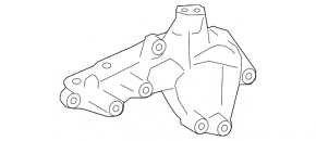 Engine mount bracket right Lexus RX350 RX450h 16-22 on the engine