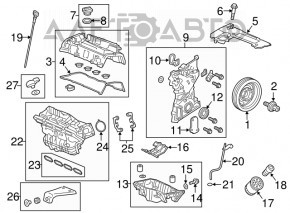 Intake manifold Honda CRV 15-16 2.4