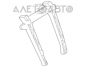 Mercedes W211 central dashboard frame