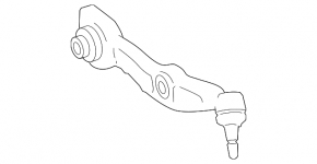 Lower control arm, front right, rear, Mercedes W221 RWD