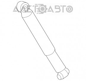 Shock absorber rear right Lexus RX350 16-19 FWD OEM