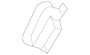 Left center pillar air duct deflector for Audi Q7 16-19, gray, broken mountings