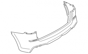 Bare rear bumper BMW X3 G01 18-21 M Sport for parking sensors