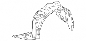 Front right fender liner for Lexus RZ 23-26