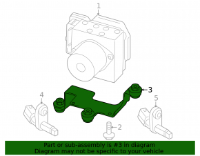 ABS bracket Audi Q3 8U 15-18