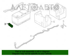 Battery mount BMW 5 G30 18- 530e hybrid, small