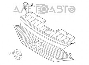 Nissan Altima 13-18 Grille Emblem
