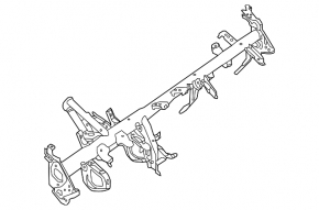 Under-torpedo pipe reinforcement Nissan Maxima A36 16-18