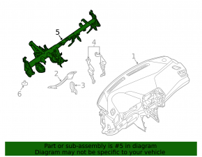Under-torpedo pipe reinforcement Nissan Maxima A36 16-18