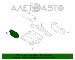 Key Fiat 500X 16-18 4 buttons
