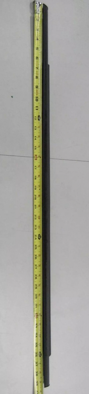 Door-glass molding, center rear right, Toyota Prius 2009-2010