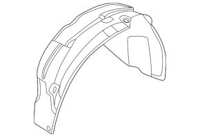 Rear right fender liner for Nissan Ariya 23-25