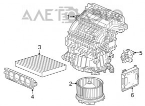 Bare heater body Honda CRV 17-22