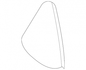 Front panel trim side right Hyundai Sonata 20- gray