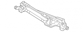 Windscreen wiper linkage with motor for Hyundai Sonata 15-19