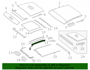 Left-hand hatch mechanism for a Mercedes C-class W205 15-21