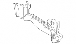 Lower radiator deflector for Mercedes W211 petrol
