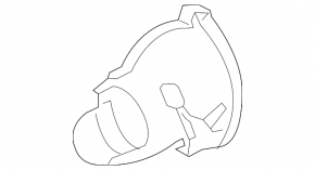 Right muffler tip Mercedes W212 14-16