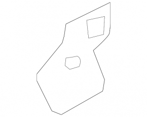 Left rear wing bracket Mercedes S-class W222 14-20