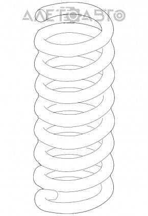 Rear left spring Mercedes GLC 16-22 stiffness 1 yellow, 2 purple