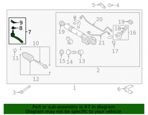Left steering tip Infiniti QX56 QX80 10-20