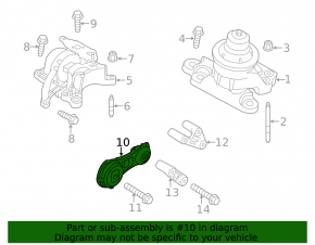 Lower automatic transmission support Ford Explorer 11-15