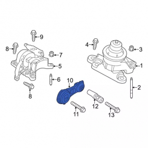 Lower automatic transmission support Ford Explorer 11-15