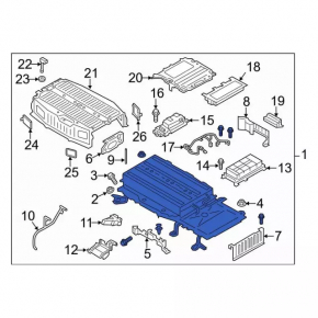 Battery VVB complete Ford Fusion mk5 13-20 hybrid