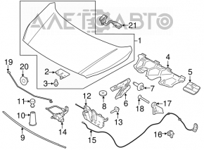 Hood lock Ford Transit Connect MK2 13-18