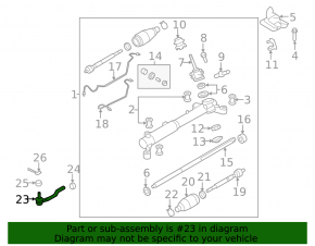 Steering tip left Mazda CX-7 06-09 CTR