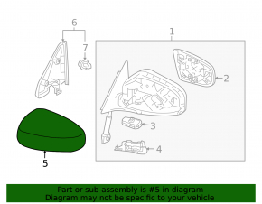 Right mirror cover Nissan Murano z51 09-14