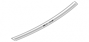Rear bumper trim upper Ford Edge 19-