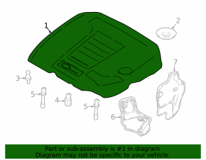 Land Rover Range Rover Velar 18-23 2.0T Engine Cover