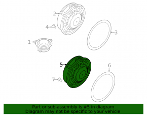 Rear left door speaker Volkswagen ID.4 23-25