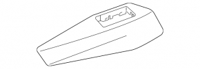 Front left window lift control trim for Volkswagen ID.4 23-25, glossy finish, cracks in the fasteners