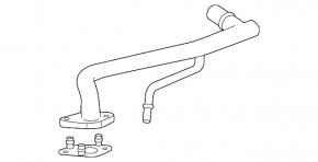 Cooling pipe metal Chevrolet Malibu 13-16 2.5